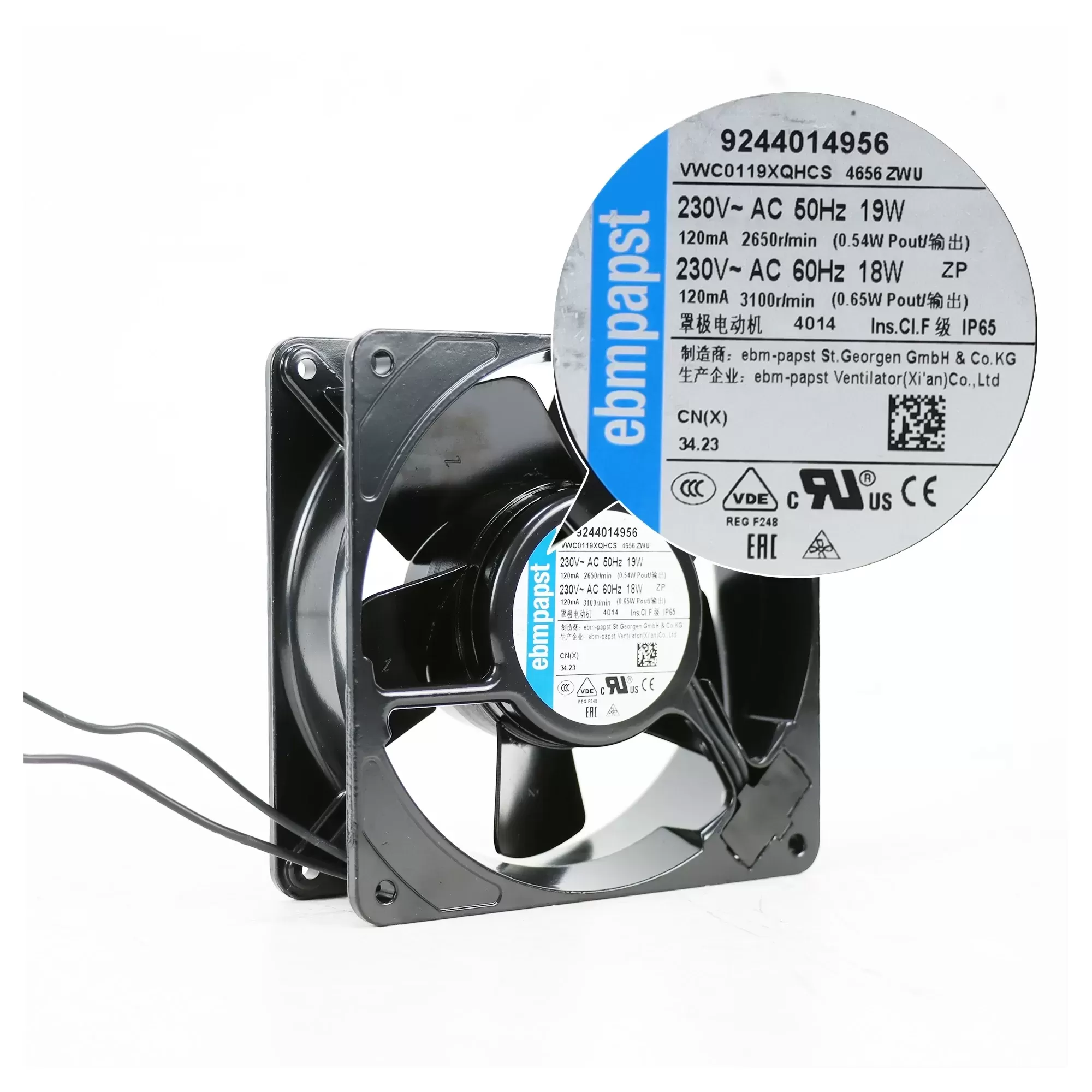 4656ZWU ebmpapst 230V 0.12A IP65 fan 4656ZWU ebmpapst 230V 0.12A IP65 fan