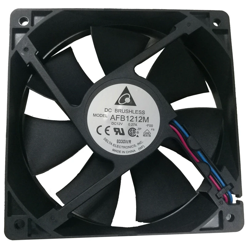 Delta AFB1212M-F00 DC12V 0.27A 12025 12cm fan