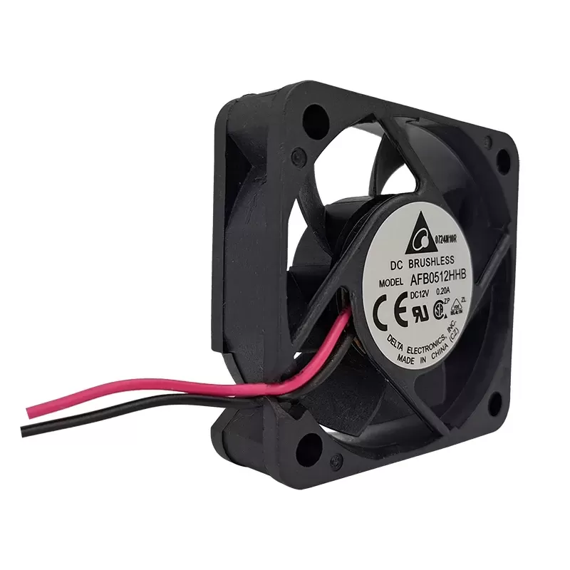 Ultra-Thin 7-Blade Cooling Fan 12V DC 0.2A – 2-Wire 1225H12S