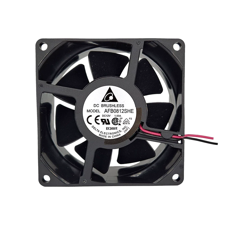 Delta AFB0812SHE 12V 1A two-wire DC cooling fan