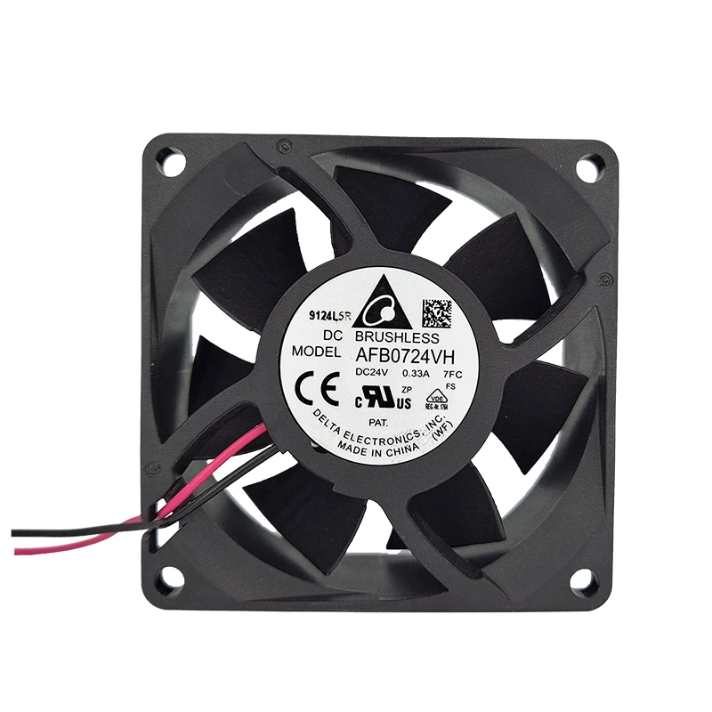 Delta AFB0724VH7FC 24V 0.33A 7025 two-wire axial fan