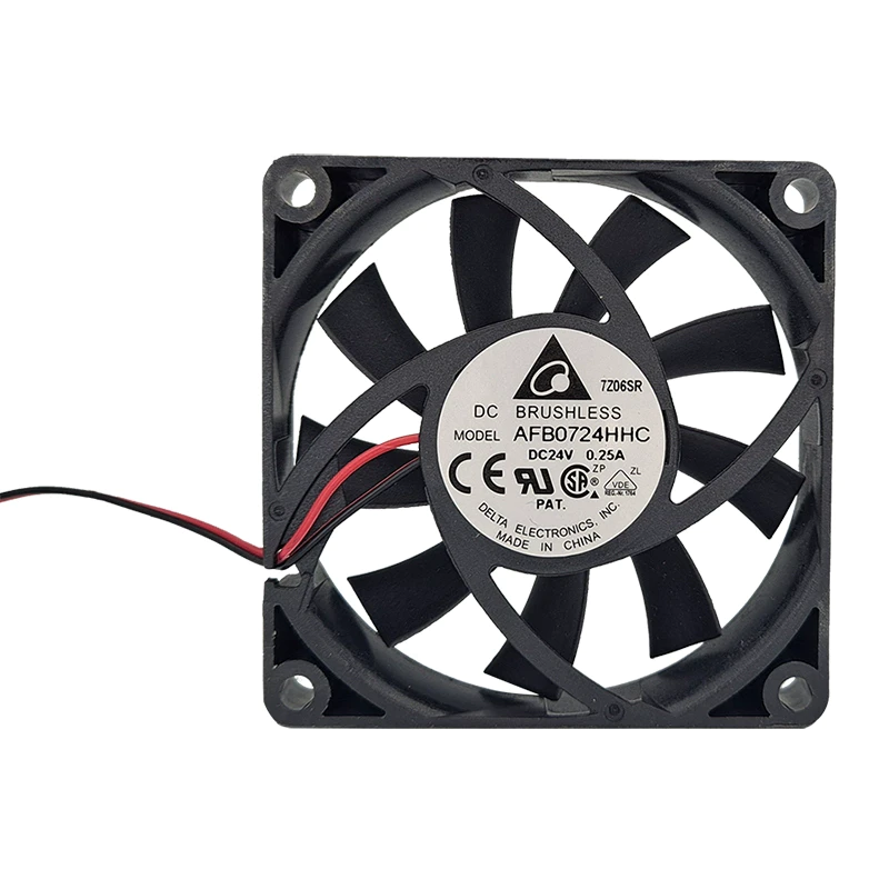 Delta AFB0724HHC 7015 two-wire 24V 0.25A axial flow fan