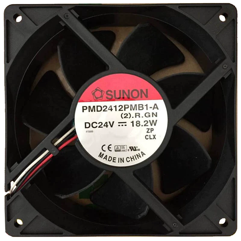 PMD2412PMB1-A (2).R.GN three-wire R DC24V 18.2W 12038 SUNON standard fan