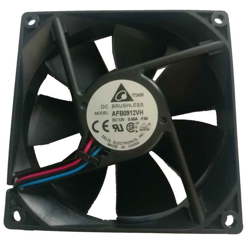 AFB0912VH-F00 three-wire DC12V 0.6A 9225 Delta fan