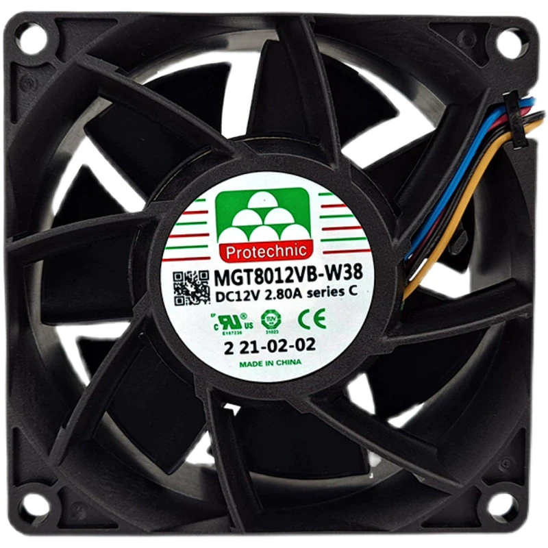 MGT8012VB-W38 C 12V 2.8A Protechnic Axial Fan