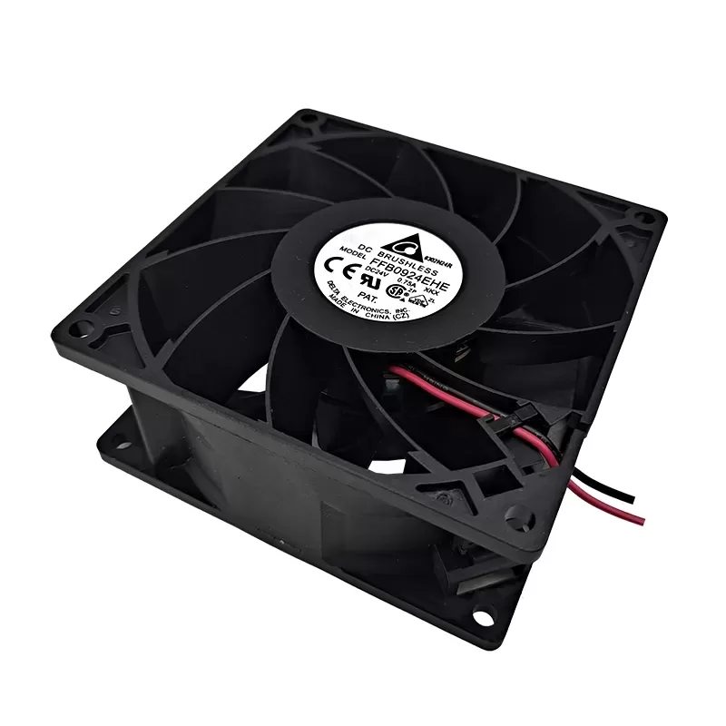 thumbnail interactive-video image 1 of Delta FFB0924EHE 92mm X 38mm DC 24V 0.75A 3-Wire Cooling Fan – 9238 Server Case Fan 1 of 6