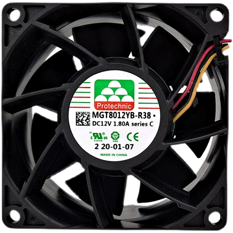 MGT8012YB-R38 C 12V 1.80A 8038 Protechnic fan