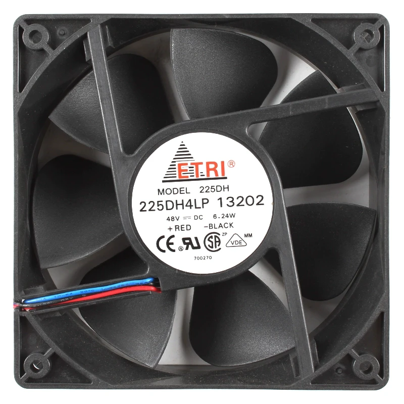 ETRI 225DH4LP 13202 48V 6.24W inverter fan