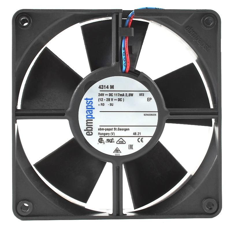 4314M ebmpapst 24V117mA 2.8W inverter fan