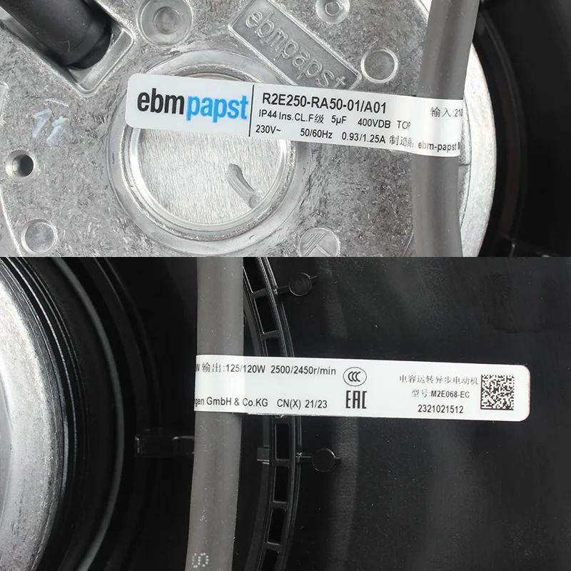 ebmpapst R2E250-RA50-01/A01 230V centrifugal fan