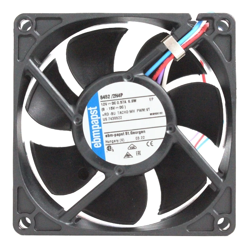 8452/2H4P ebmpapst 12V 0.57A 6.8W PWM fan