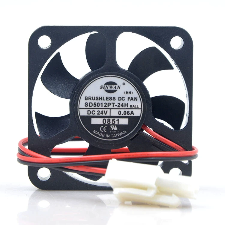 Taiwan SINWAN SD5012PT-24H 5010 24V0.06A5CM Danfoss inverter cooling fan