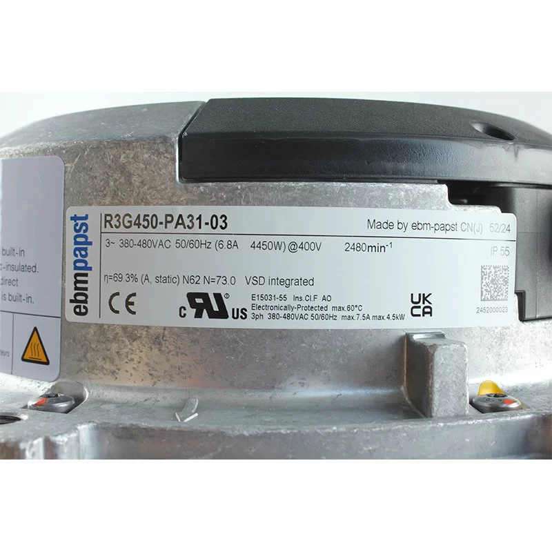 R3G450-PA31-03 ebmpapst 380V-480V fan R3G450-PA31-03 ebmpapst 380V-480V fan