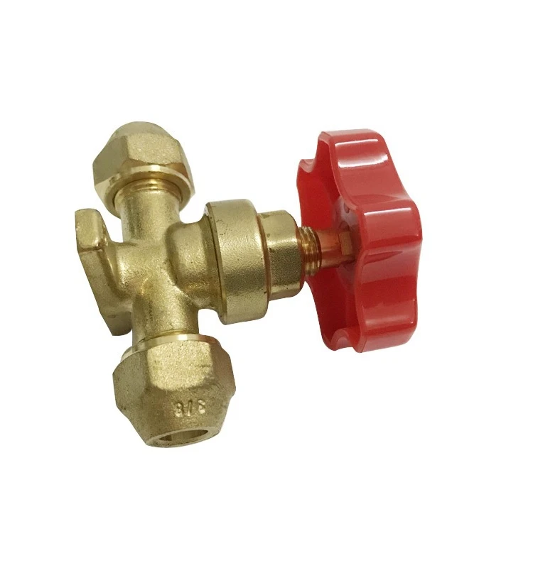 Cold storage refrigeration hand valve