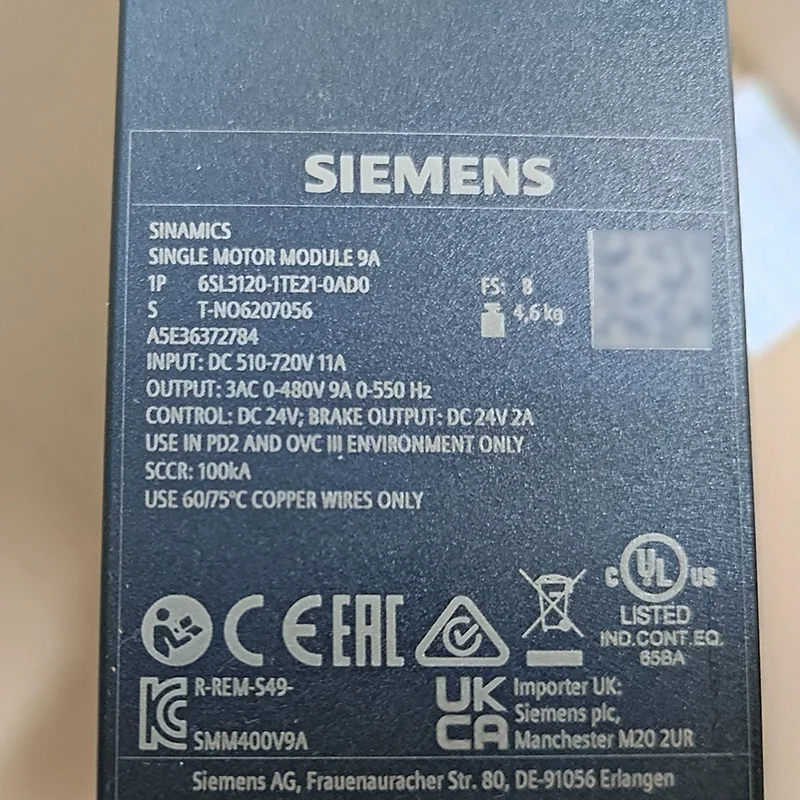 6SL3120-1TE21-0AD0 Siemens servo driver