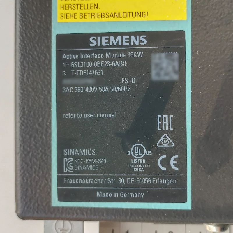 6SL3100-0BE23-6AB0 Siemens drive