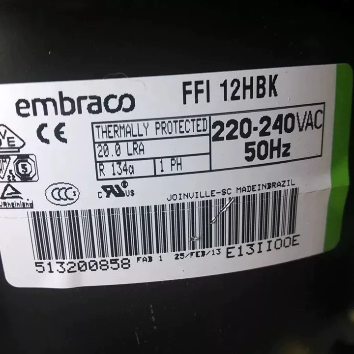 embraco FFI12HBK R134a compressor