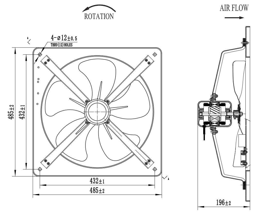 FZY-400FZD4 Jiulong cooling fan FZY-400FZD4 Jiulong cooling fan