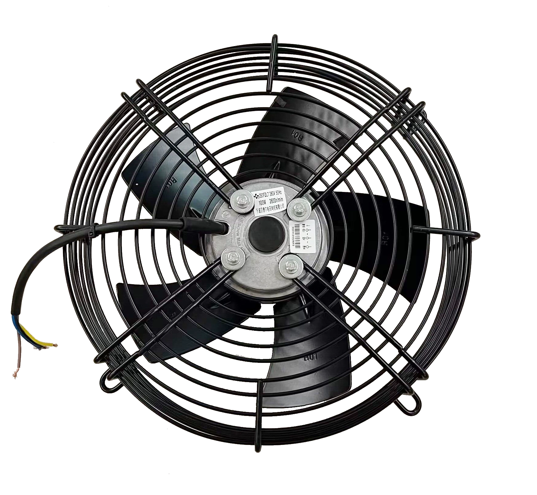 Bedel 250FZL7-D three-phase 380V external rotor axial fan