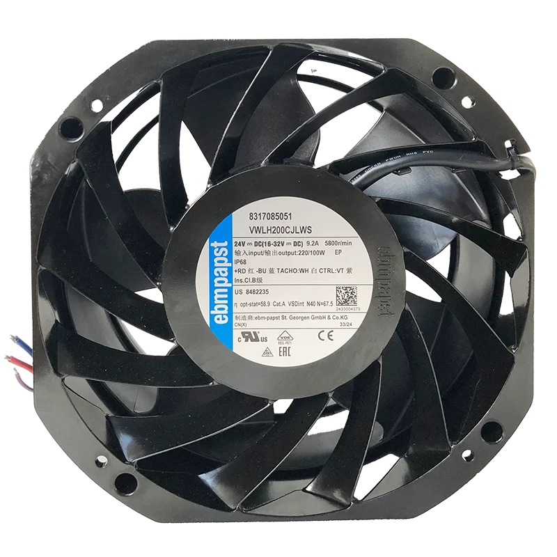 VWLH200CJLWS 8317085051 ebmpapst fan VWLH200CJLWS 8317085051 ebmpapst fan