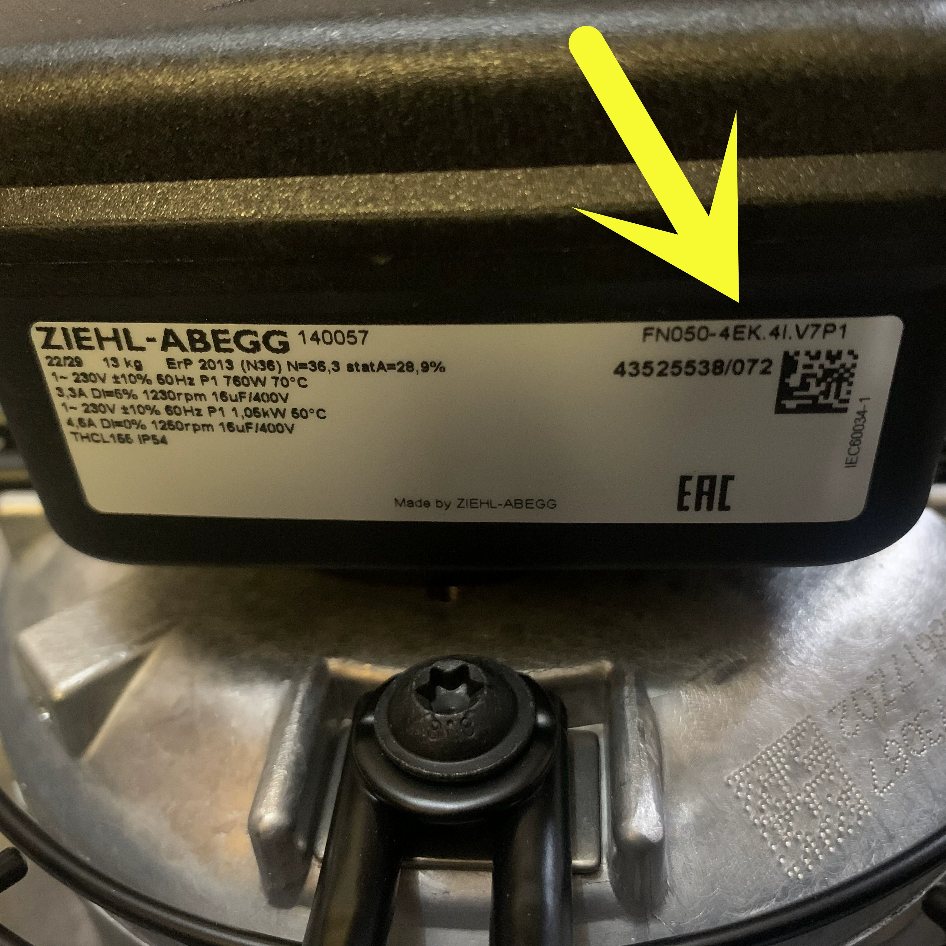 FN050-4EK.4I.V7P1 ZIEHL-ABEGG Axial Fan FN050-4EK.4I.V7P1 ZIEHL-ABEGG Axial Fan