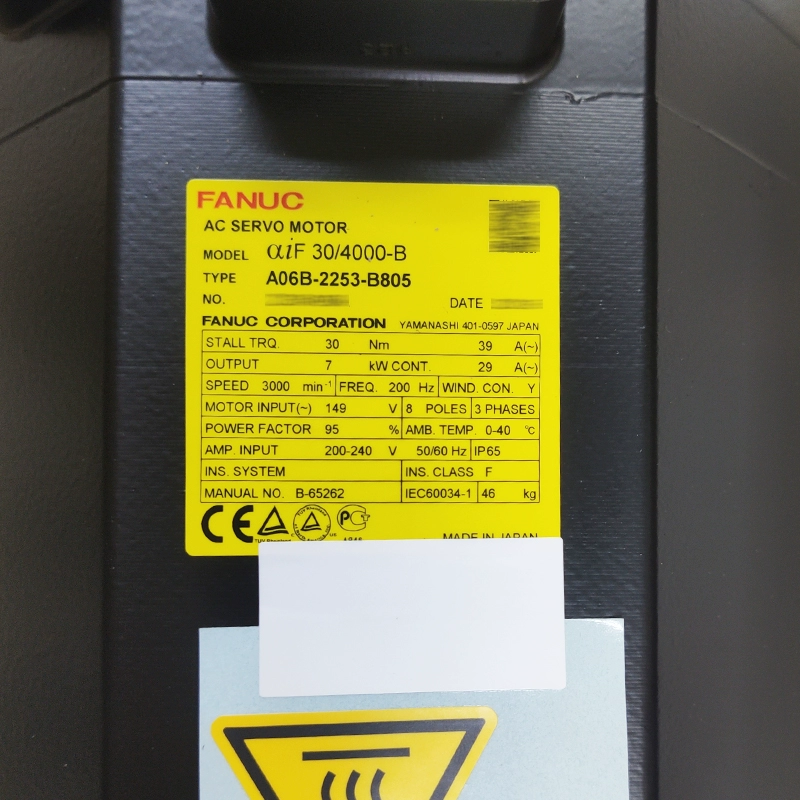 A06B-0253-B805 A06B-2253-B805 FANUC Motor A06B-0253-B805 A06B-2253-B805 FANUC Motor