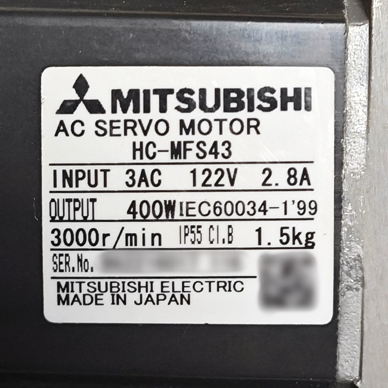 HC-MFS43 Mitsubishi CNC machine tool motor HC-MFS43 Mitsubishi CNC machine tool motor