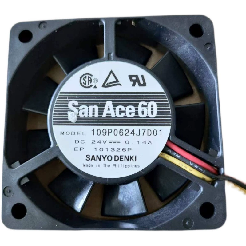 109P0624J7D01 Sanyo Denki 24V 0.14A axial fan