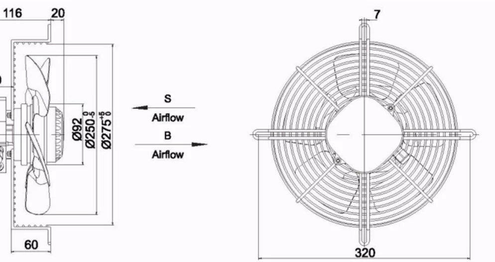 YWF4D-250B Weiguang AC380V External rotor axial fan YWF4D-250B Weiguang AC380V External rotor axial fan