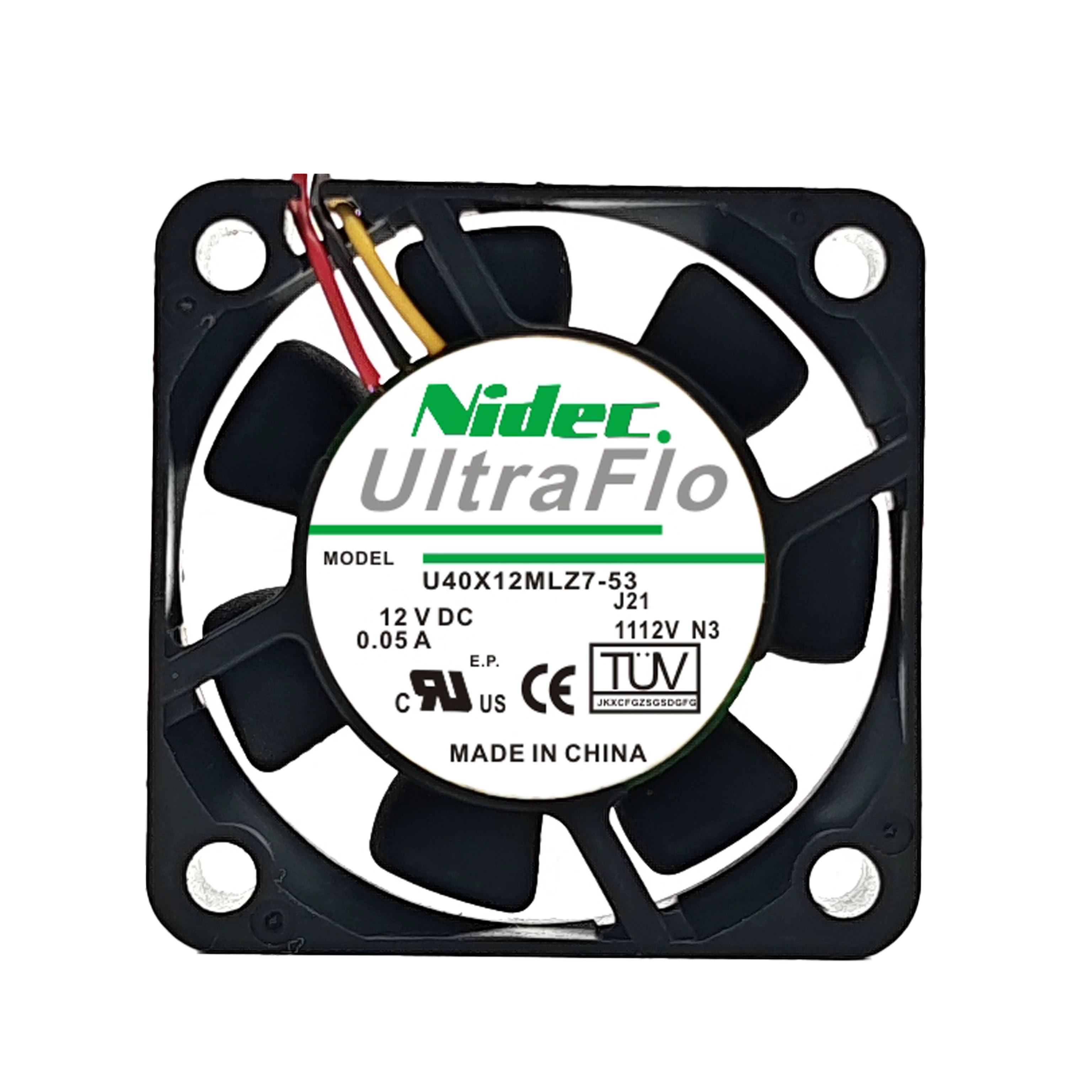 U40X12MLZ7-53 Nidec 12V0.05A silent fan