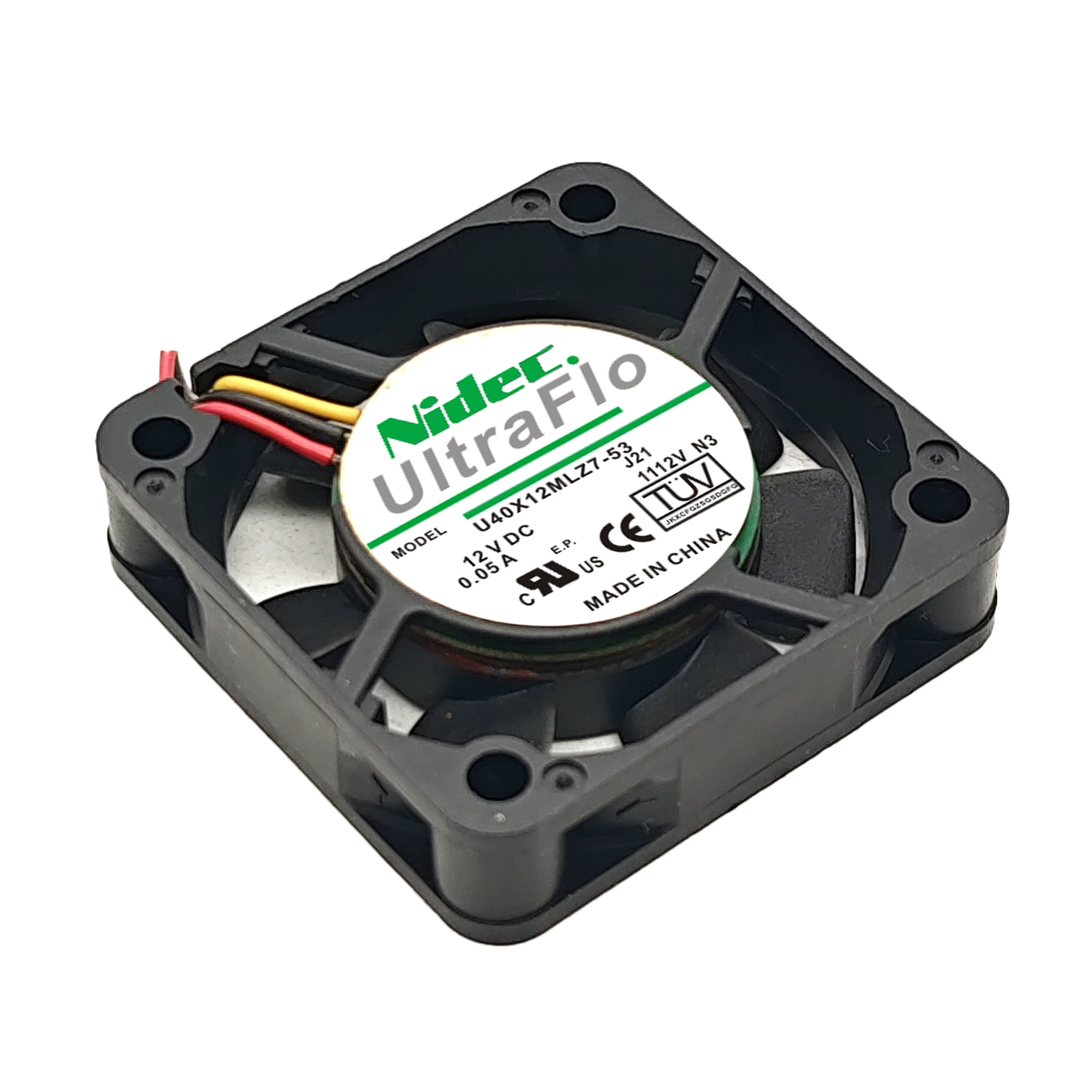 U40X12MLZ7-53 Nidec 12V0.05A silent fan U40X12MLZ7-53 Nidec 12V0.05A silent fan