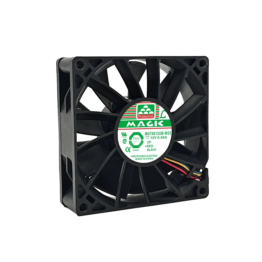 MGT8012UB-W25 Protechnic 12V 0.66A PWM 4-wire cooling fan MGT8012UB-W25 Protechnic 12V 0.66A PWM 4-wire cooling fan