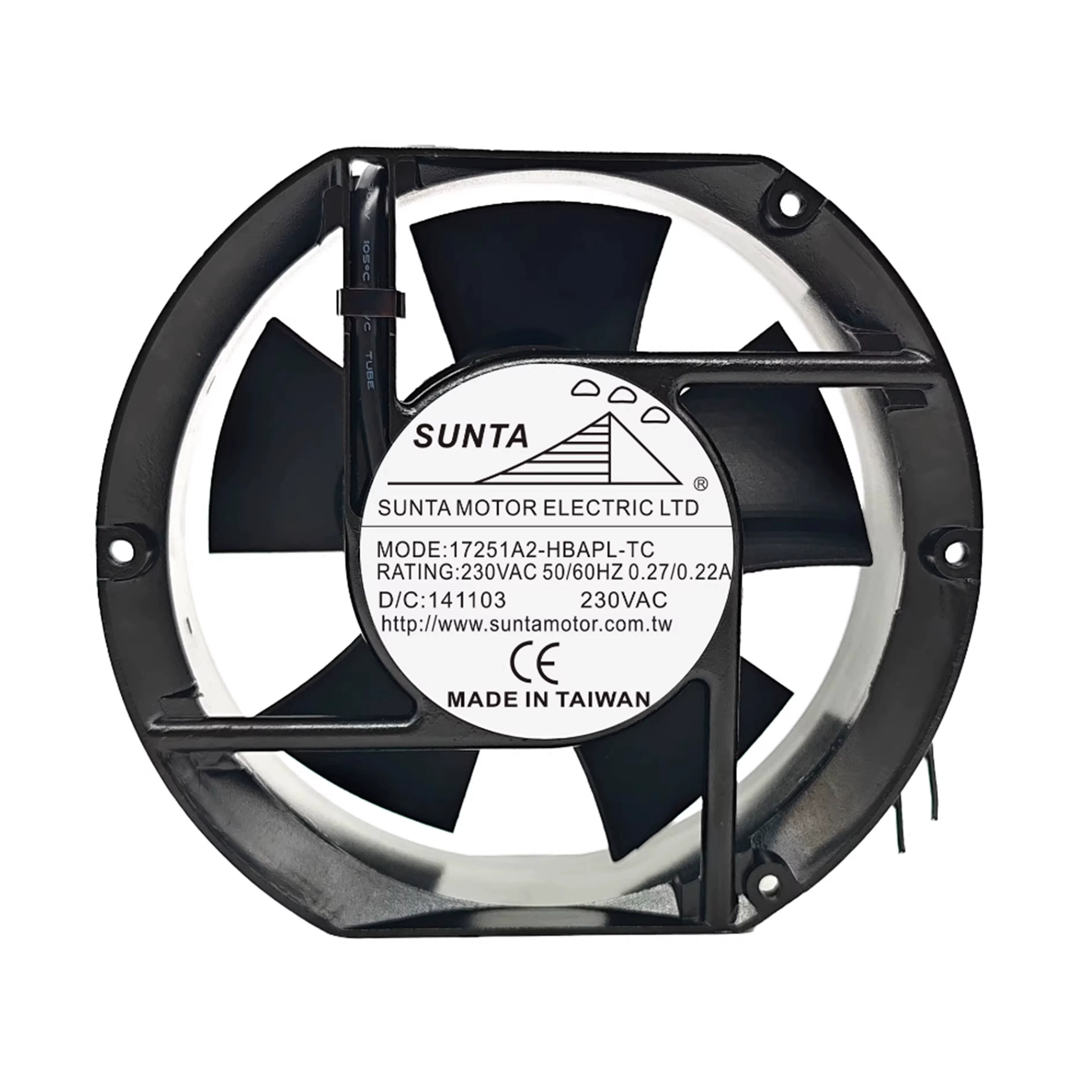 17251A2-HBAPL-TC SUNTA 230V Chassis cooling fan 17251A2-HBAPL-TC SUNTA 230V Chassis cooling fan