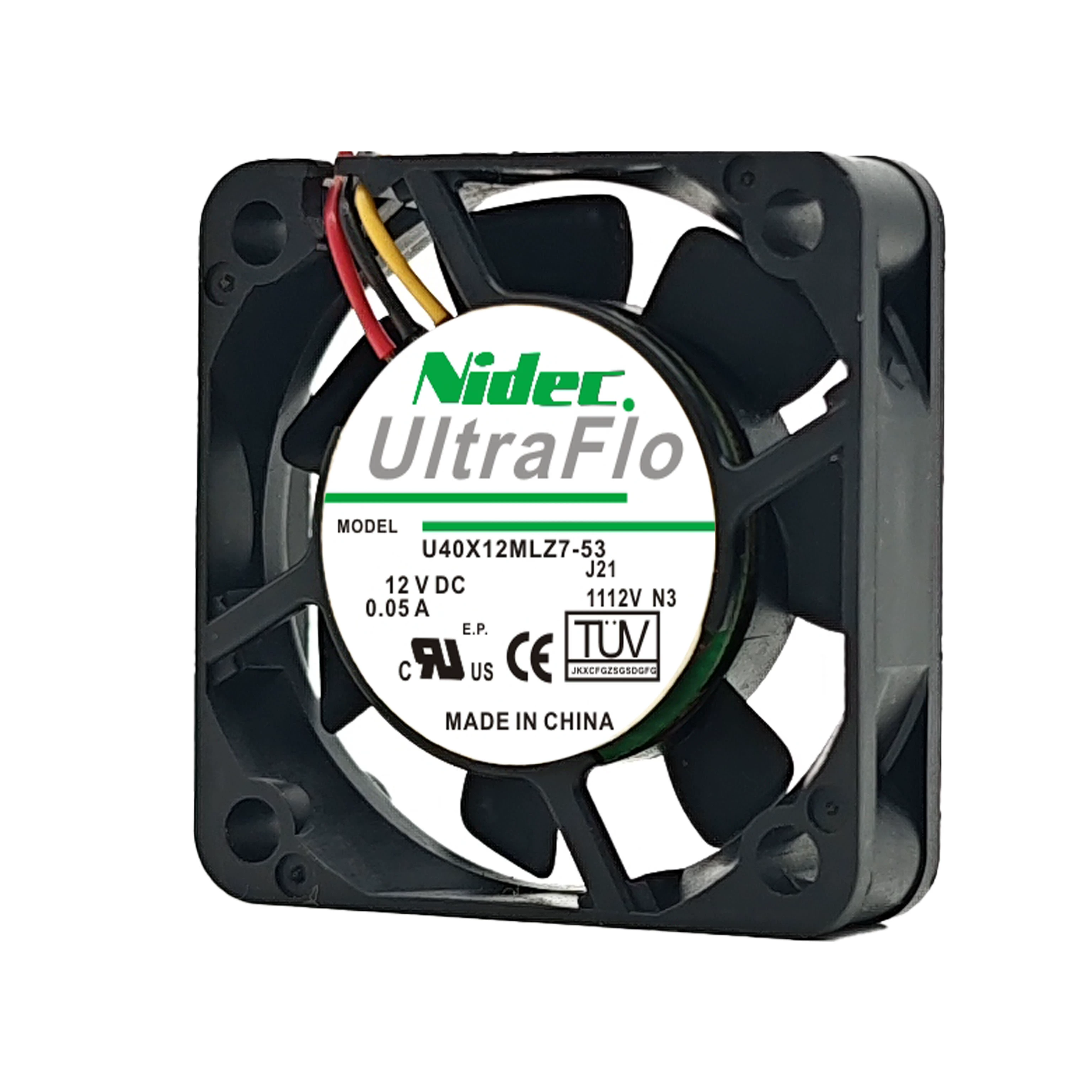 U40X12MLZ7-53 Nidec 12V0.05A silent fan U40X12MLZ7-53 Nidec 12V0.05A silent fan