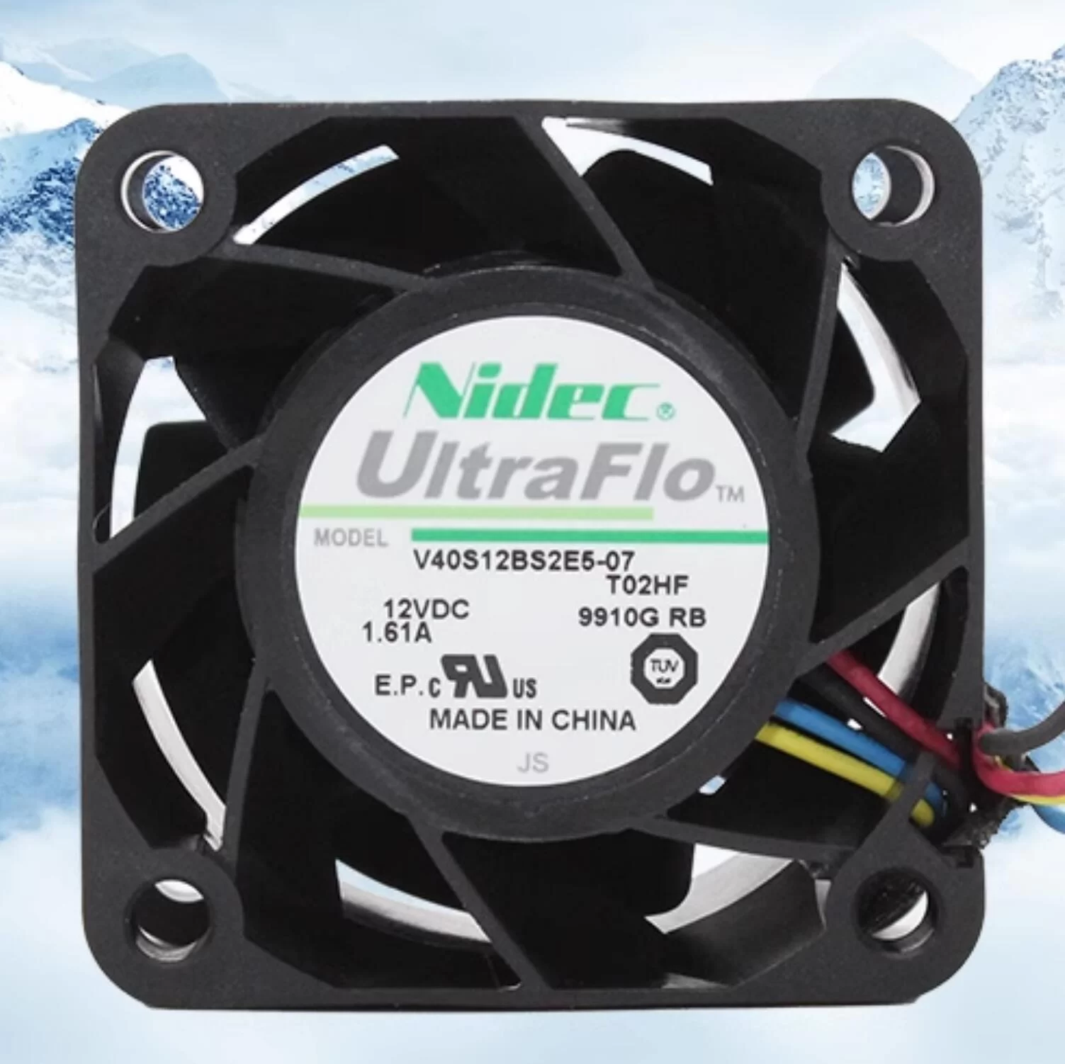 V04S12BS2E5-07 Nidec 12V 1.61A frequency converter cooling fan