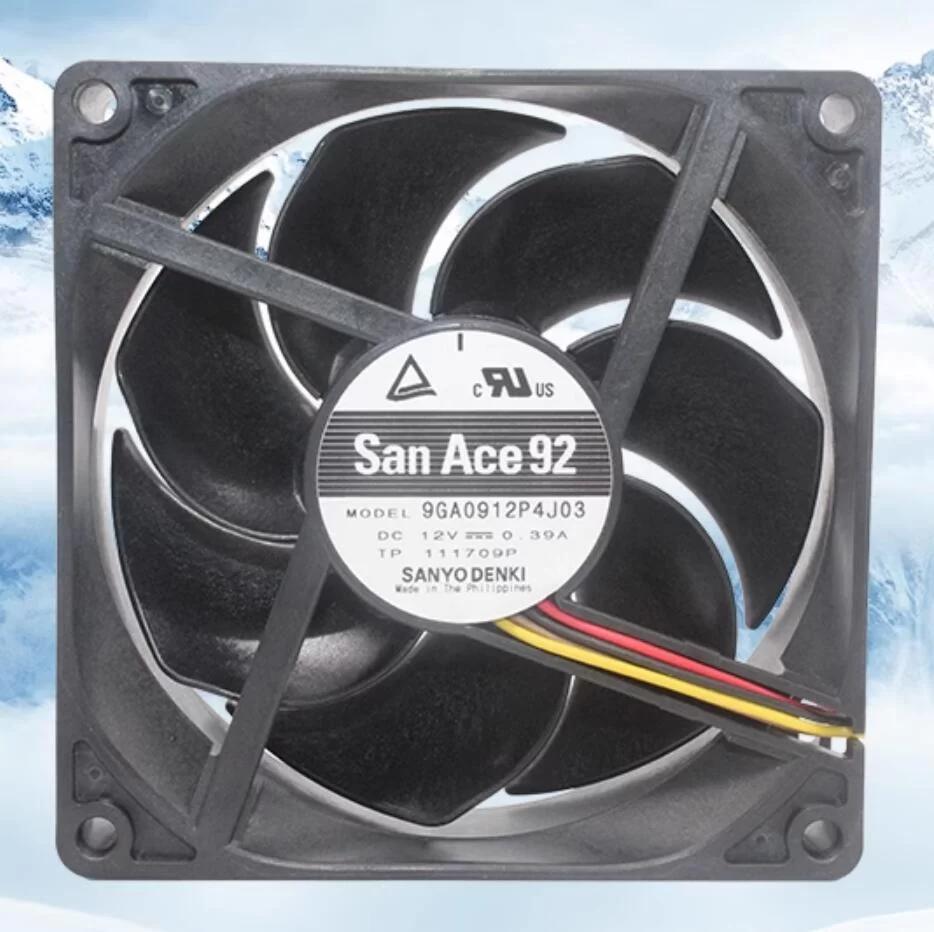 9GA0912P4J03 Sanyo San Ace92 DC12V 0.39A 4-wire PWM aixal fan