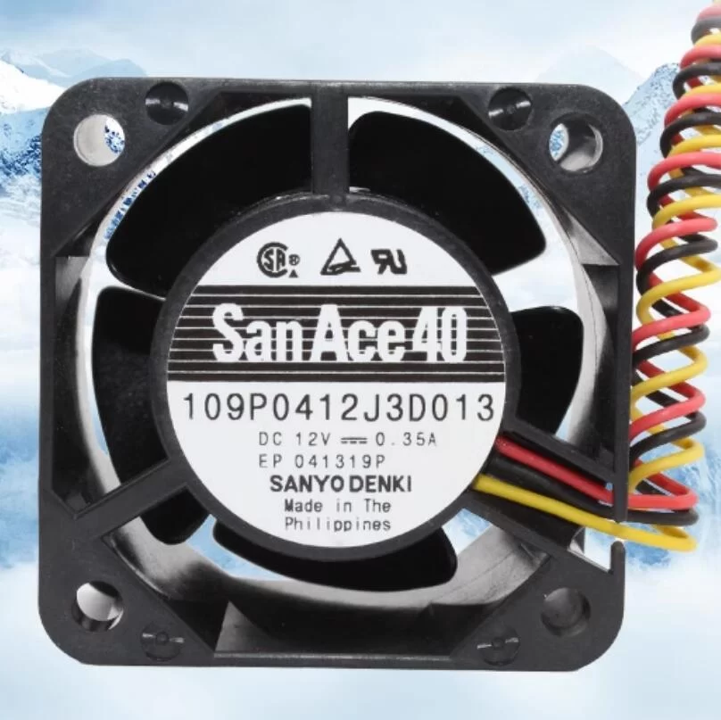 109P0412J3D013 Sanyo Denki 12V 0.35A axial fan