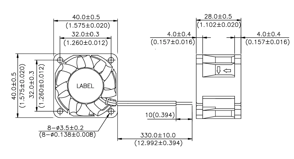 FFB0412SHN-7F98 Delta 12V 0.6A 4028 axial fan FFB0412SHN-7F98 Delta 12V 0.6A 4028 axial fan