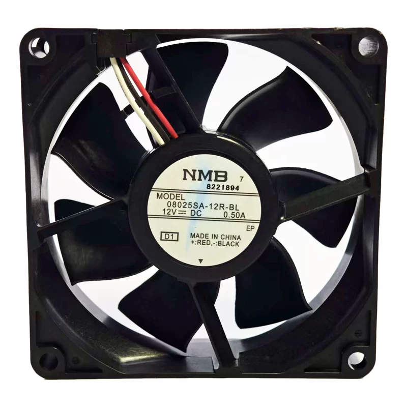 08025SA-12R-BL NMB DC12V 0.50A 3-wire axial fan