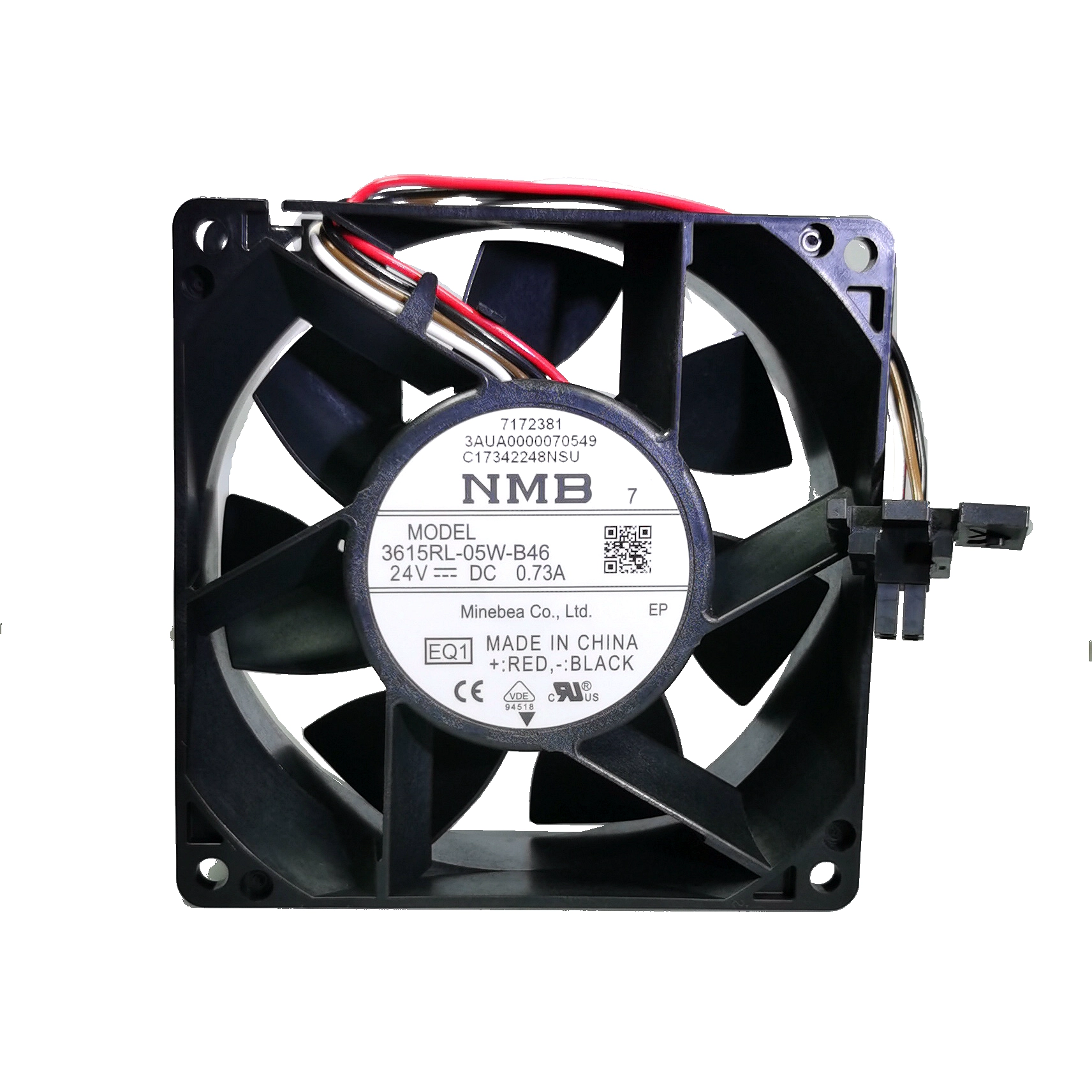 3615RL-05W-B46 NMB 24V 0.73A 4-wire axial fan