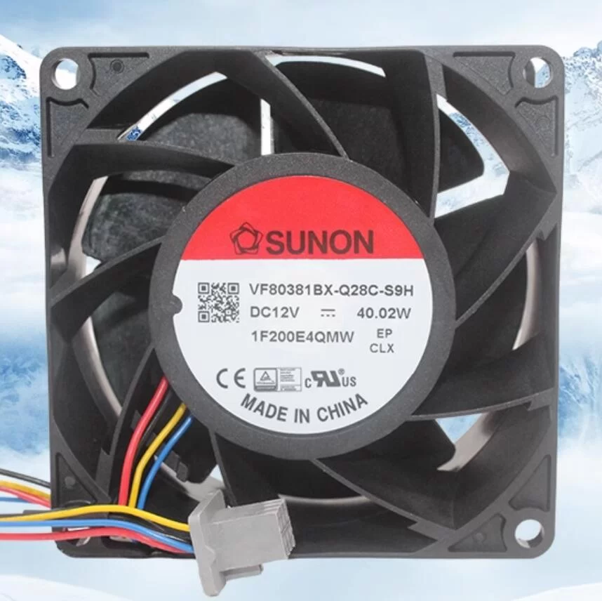 VF80381BX-Q28C-S9H SUNON DC12V 40.02W 4-wire PWM fan