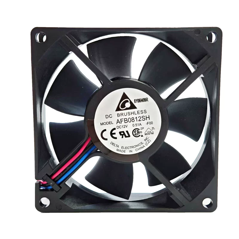 AFB0812SH-F00 Delta 12V 0.51A ball axial fan
