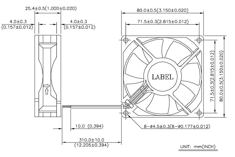 AFB0824VH-F00 Delta 24V 0.21A inverter cooling fan AFB0824VH-F00 Delta 24V 0.21A inverter cooling fan
