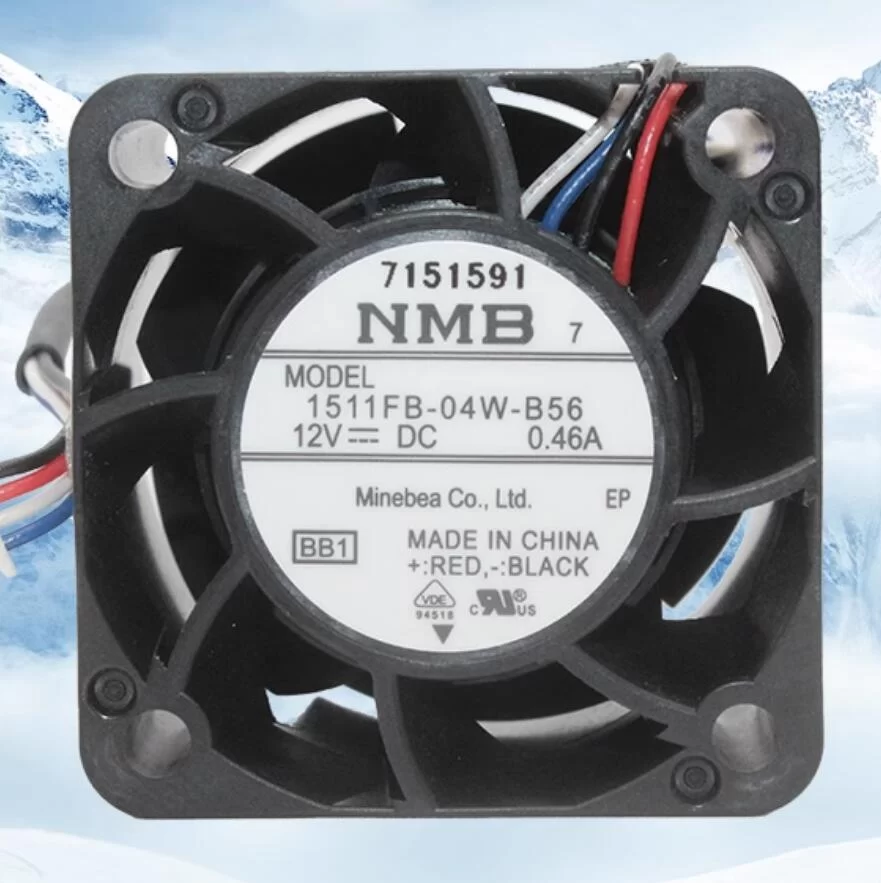 1511FB-04W-B56 NMB 12V 0.46A 4-wire PWM axial fan