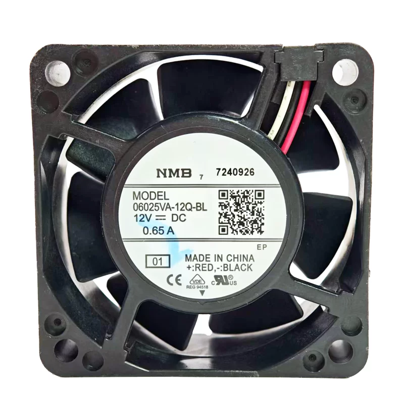 06025VA-12Q-BL-01 NMB DC12V 0.65A 3-wire axial fan