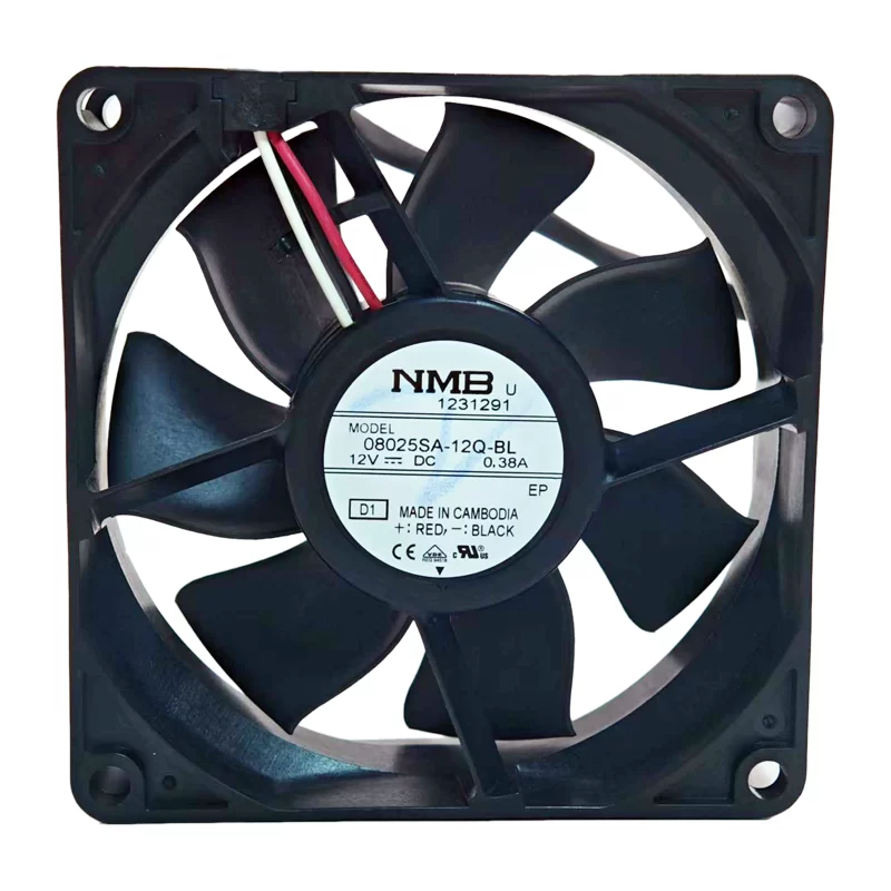 08025SA-12Q-BL NMB 12V 0.38A waterproof fan