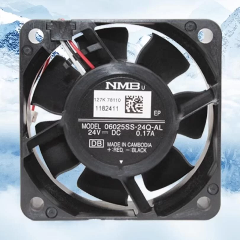 06025SS-24Q-AL NMB 24V 0.17A 3-wire DC axial fan