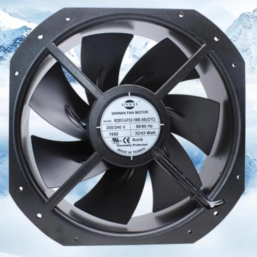 M280GAP22-1WB Taiwan Sinwan all-metal 240V cooling fan