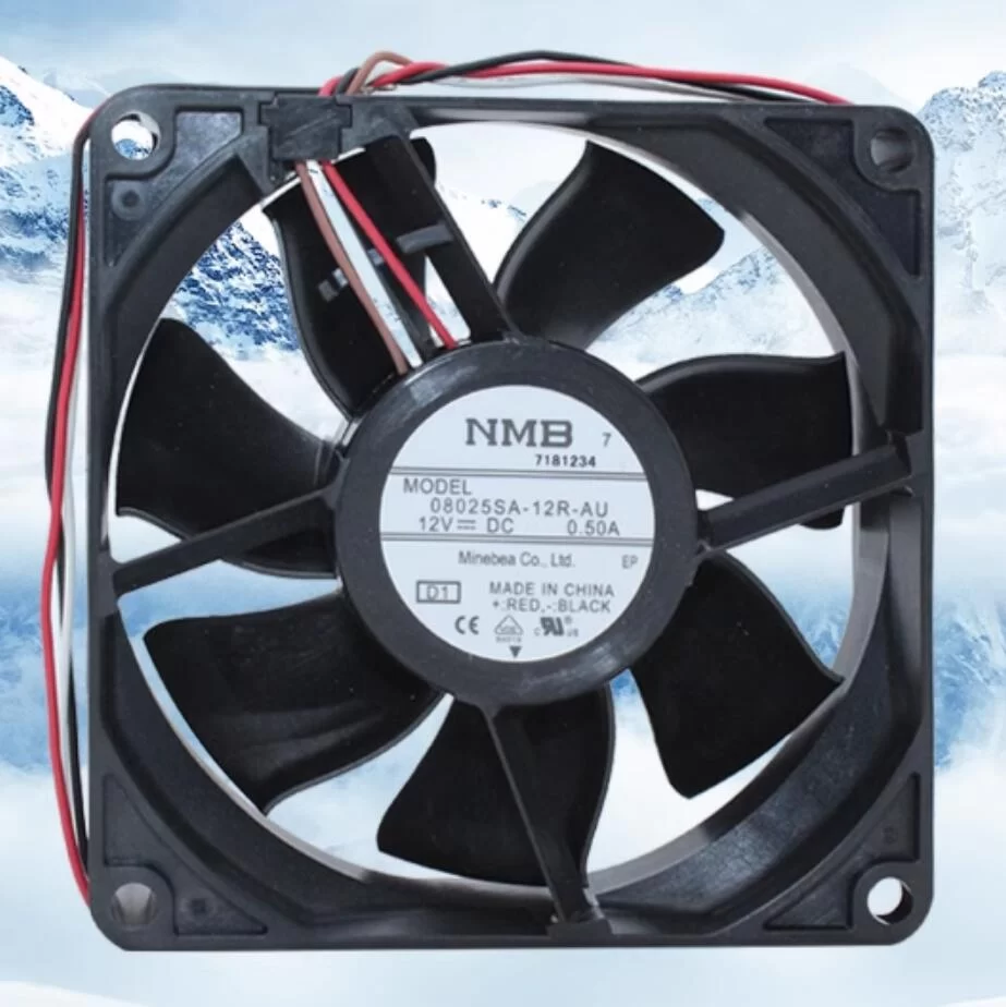 08025SA-12R-AU-D1 NMB 12V DC 0.50A Cabinet Cooling fan