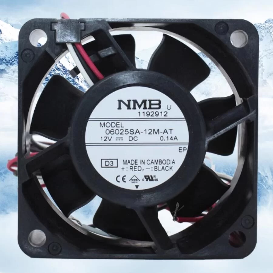 06025SA-12M-AT-D3 NMB 12V 0.14A silent chassis power supply fan